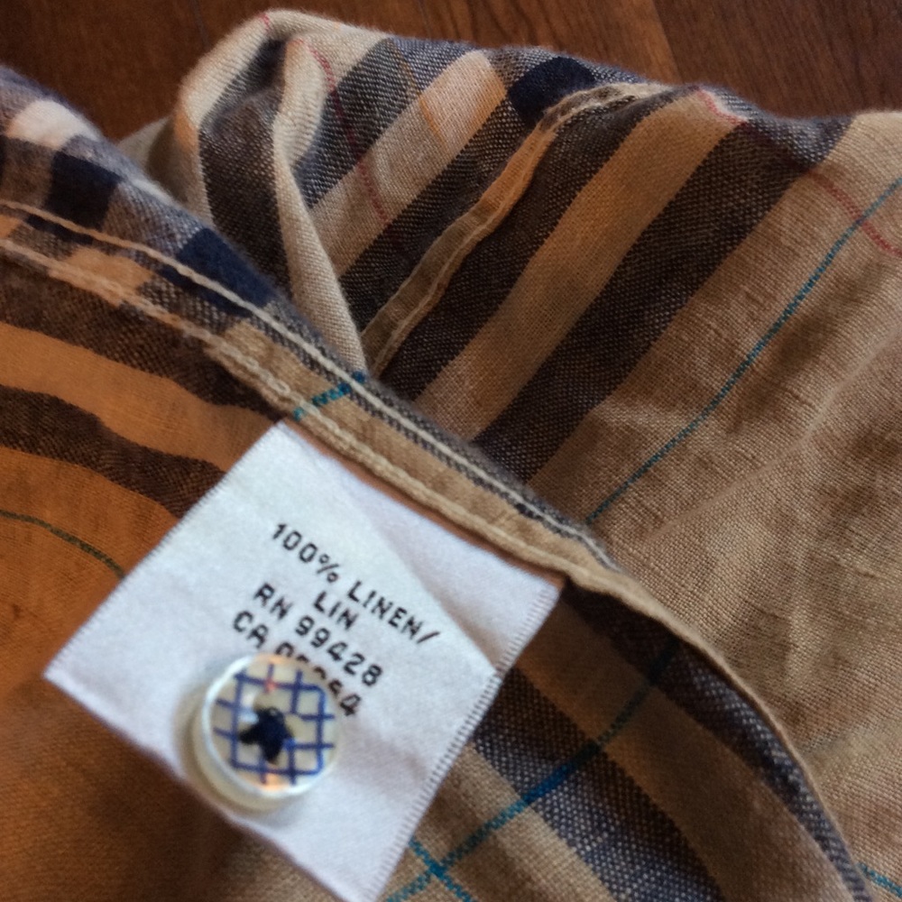 Bugatchi Men’s Ls Linen Button Up - image 6